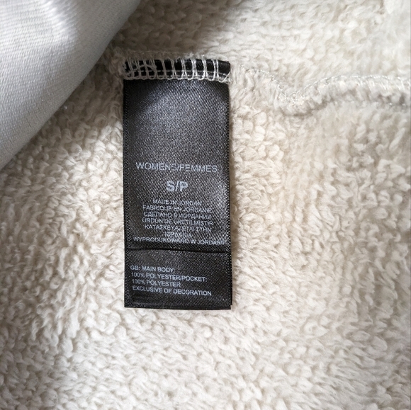 The North Face Osito Jacket Women's Small Beige Fleece Stand Up Collar Full Zip - Picture 8 of 9